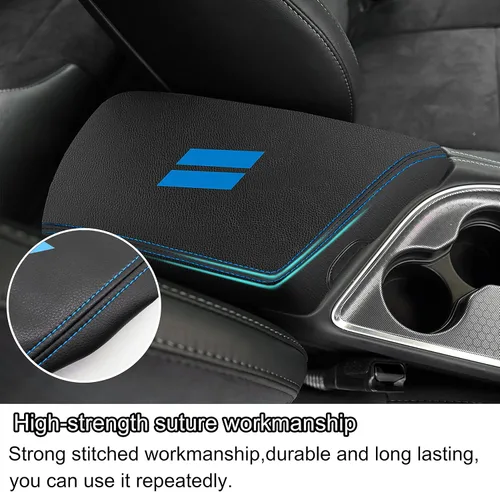 Vista 3 de YOSRTER para Accesorios de Dodge Challenger 2015 2016 2017 2018 2019 2020 2021 2022 2023 2024 Funda de Reposabrazos de Consola Central Caja
