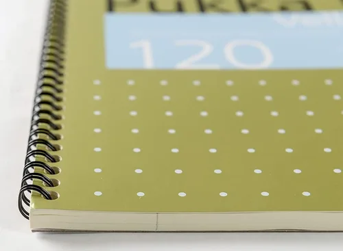 Vista 5 de Pukka Pad 836893 Cuaderno de alambre perforado a rayas 120pp 80gsm A5 Vellum Ref VJM/2 [Pack de 3]