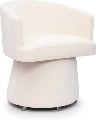 Vista 10 de Tov Furniture Kristen - Silla de escritorio con ruedas (chenilla reciclada, negro)