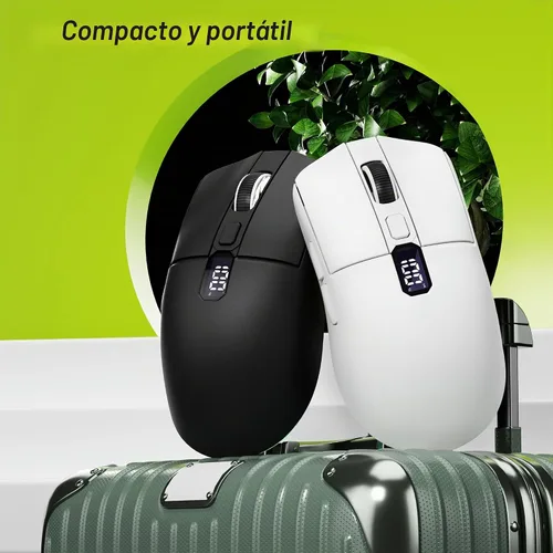 Vista 7 de Uciefy Ratón inalámbrico Bluetooth U8, recargable, LED para computadora Negro