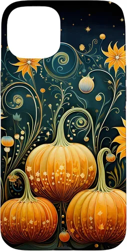 Vista 9 de Pumpkins - Carcasa para iPhone 17, diseño floral de otoño
