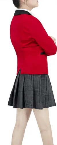 Vista 3 de Disfraz de anime para cosplay Hyakkaou Uniforme escolar para Yumeko Jabami Chicas conjunto de ropa S-L M
