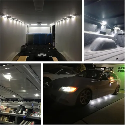 Vista 8 de Speller 12V 40 LEDs Van Interior Luces Blanco LED Lámpara Impermeable con Proyecto LED Lente para LWB Van Barcos Caravanas Remolques Celling Luz