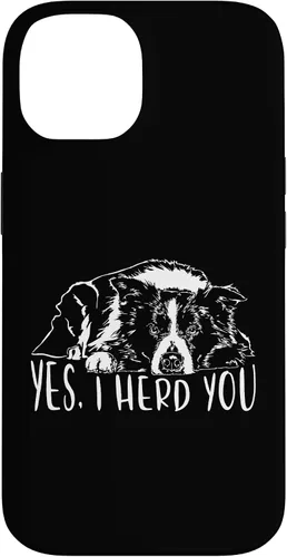 Vista 4 de Border Collie I Herd You Herd You Dog Funny Dog Saying Case for iPhone 17