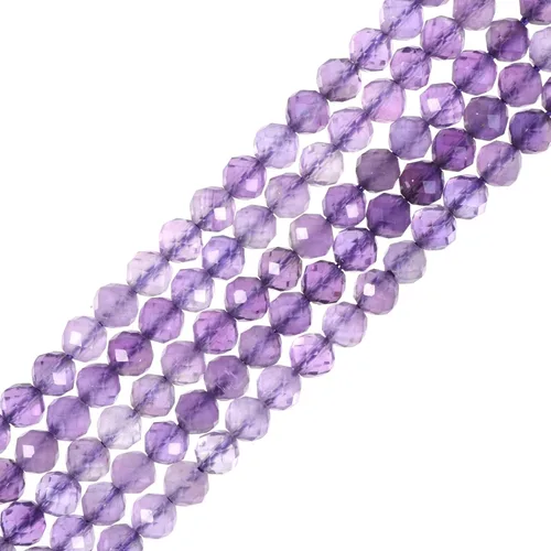 Vista 40 de Cuentas Redondas Facetadas de Ópalo Verde de 4 mm Sueltas de 16 Pulgadas para Hacer Joyas