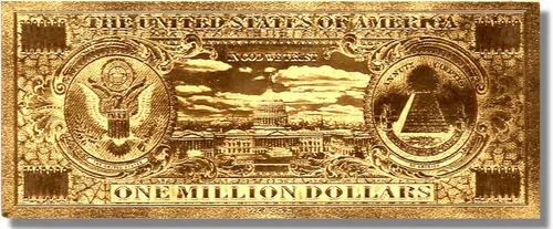 Vista 4 de American Art Classics Billete conmemorativo del millón de dólares de oro