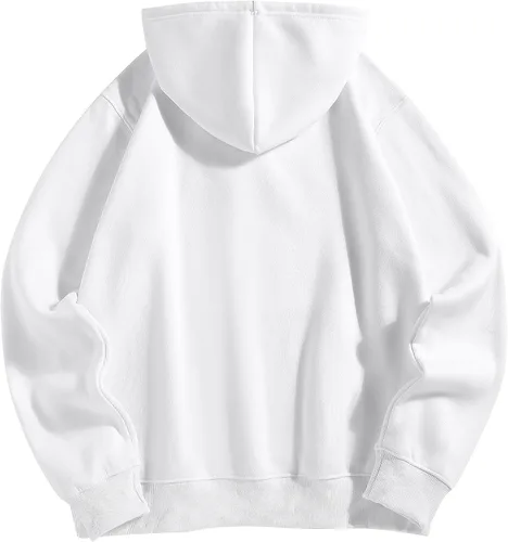 Vista 3 de ZAFUL Sudadera con capucha con cordón para hombre, unisex, de manga larga, sin botones, casual