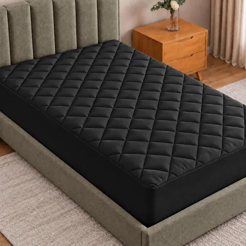 Vista 29 de Utopia Bedding Protector de colchón acolchado (individual) – Protector de colchón elástico ajustable – La funda de colchón se estira hasta 16 Blanco