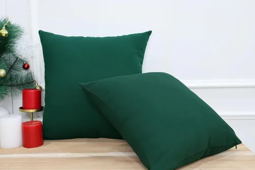 Vista 8 de Paquete de 2 fundas de almohada de algodón, decorativas, suaves, sólidas, para sofá, automóvil, dormitorio, primavera, Pascua, verano, 16 x 16