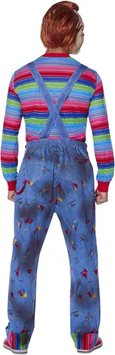 Vista 2 de Spirit Halloween Disfraz de Chucky Deluxe para adultos