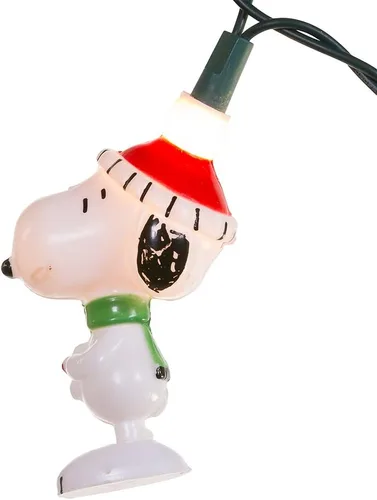 Vista 5 de Kurt Adler - Juego de luces Peanuts Snoopy de 11 pies y 10 luces