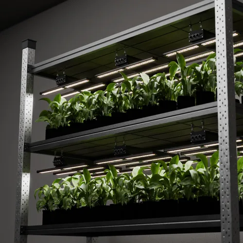 Vista 5 de Luz LED de cultivo de 320 W con 7 espectros ajustables (UV e IR), lámpara de planta de espectro completo regulable para cobertura de 3 x 3 pies