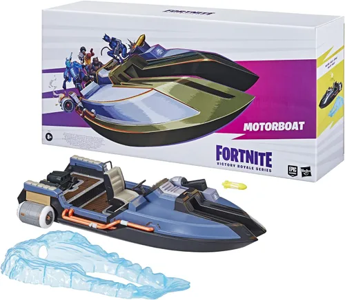Vista 10 de FORTNITE Hasbro Victory Royale Series - Vehículo coleccionable de lujo de lancha motora Deluxe con accesorios, 19.6 pulgadas (49.8 cm)