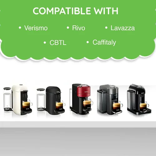 Vista 2 de My-Cap My-Foils Sellos de aluminio para reutilizar sus cápsulas Keurig Rivo, Verismo Starbucks, Lavazza Blue, Lavazza A Modo Mio, CBTL, y Caffitaly