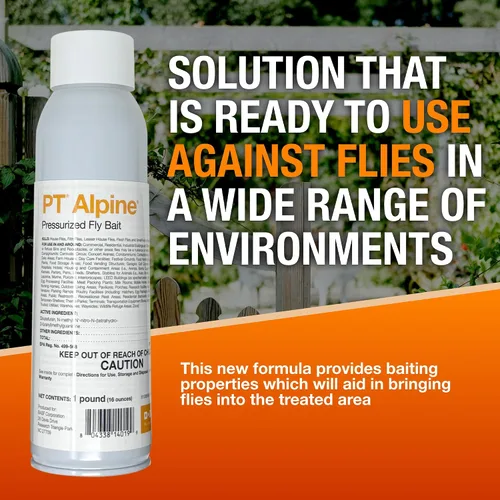 Vista 2 de Kit de PPE para control de plagas y PT Alpine Presurizado Fly Bait - Spray de control de moscas de acción rápida para uso en interiores