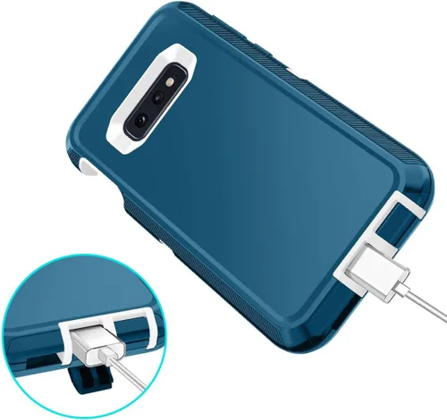 Vista 5 de I-HONVA Funda para Galaxy S10E a prueba de golpes, a prueba de polvo y caídas, 3 capas, protección de cuerpo completo [sin protector de pantalla]