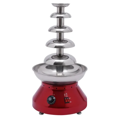 Vista 3 de Fuentes de chocolate, máquina de fuente para derretir chocolate, capacidad de 7 libras, fuente eléctrica de fondue de chocolate, máquina de fuente