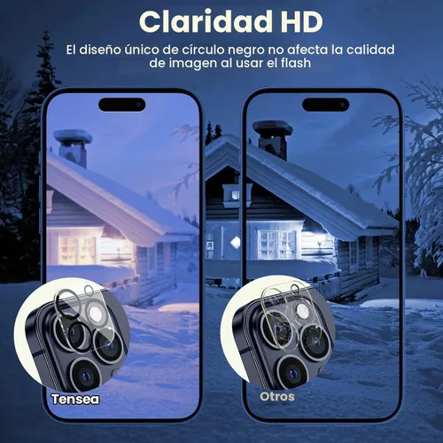 Vista 6 de Tensea - Protector de lente de cámara para iPhone 13 Pro / 13 Pro Max (3 unidades)