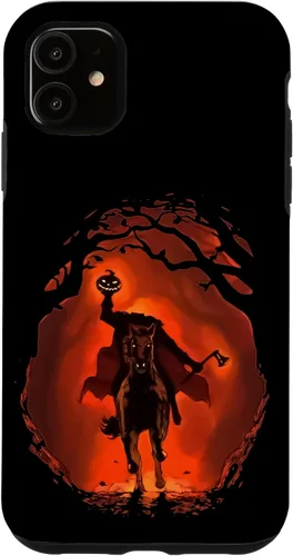 Vista 8 de iPhone 16 halloween scary pumpkin headless horseman Case