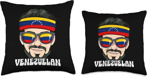 Vista 3 de Venezuela Gifts Venezuelan Man Venezuela Throw Pillow, 16x16, Multicolor