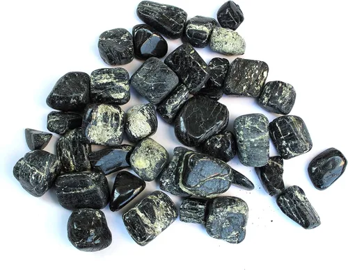 Vista 24 de Jet Amazonite - Piedra rodada de 3.53 oz aprox. de 0.75 a 1 pulgada con bolsa de terciopelo (Amazonita)
