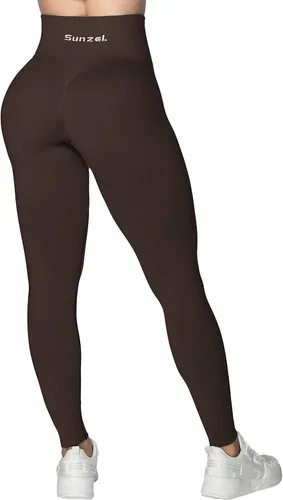 Vista 2 de Sunzel Leggings con levantamiento de glúteos para mujer, de cintura alta, sin costuras, para entrenamiento, gimnasio, yoga