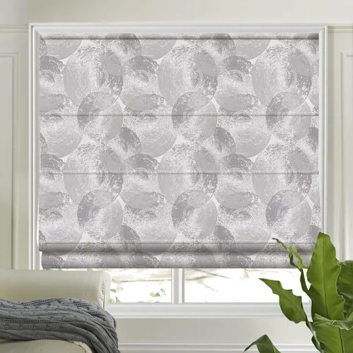 Vista 23 de LETAU Persianas romanas opacas sin cordón, sin cordón, hechas a pedido, con forro de flores, persianas para ventanas, puertas, puertas francesas