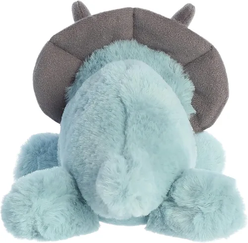 Vista 4 de Aurora® - Adorable Mini Flopsie™ triceratops de peluche - Animal de peluche, facilidad para jugar, compañero eterno - azul, 8 pulgadas