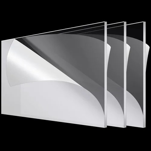 Vista 16 de Roowest 2 piezas de láminas de plexiglás acrílico transparente de 18 x 36 pulgadas, 1/4 pulgada de grosor, paneles de plástico transparente, láminas