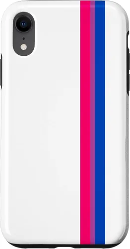 Vista 24 de Funda blanca para iPhone 13 Pro Subtle Bi Pride Flag LGBT Bisexual Stripe