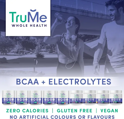 Vista 8 de TruMe Clean - Polvo de electrolitos BCAA vegano - Cereza - 2:1:1 sin azúcar sin sucralosa BCAA Aminoácidos Suplemento para mujeres/hombres
