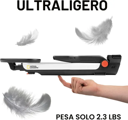 Vista 4 de National Geographic Pro Series Detector de metales - Cazador de tesoros definitivo con puntero, bobina grande impermeable de 10" - ligera y plegable