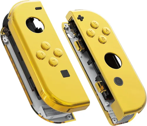 Vista 16 de eXtremeRate DIY Replacement Shell Buttons for Nintendo Switch & Switch OLED, Blue Soft Touch Custom Housing Case with Full Set Button for Joycon