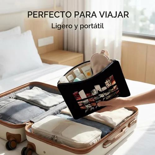 Vista 4 de Bolsa de maquillaje Travel World Terror negro