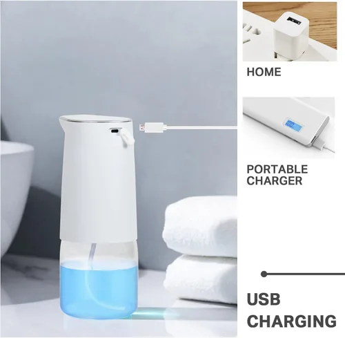 Vista 4 de Dispensador de agua para botella de 5 galones, bomba fuerte y múltiples opciones de dispensador, carga USB