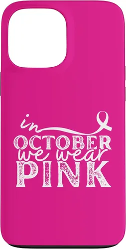 Vista 23 de iPhone 16 In October We Wear Pink Breast Cancer Awareness Graphic Case