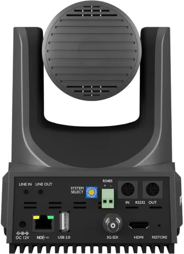 Vista 4 de PTZOptics Move 4K SDI/HDMI/USB/IP PTZ Cámara con zoom óptico 12x (gris) (PT12X-4K-GY-G3)