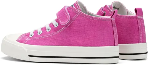 Vista 5 de Fefoe Kid Shoes for Boys Girls Canvas Lightweight Shoes Athletic Running Classic Adjustable Strap Sneakers