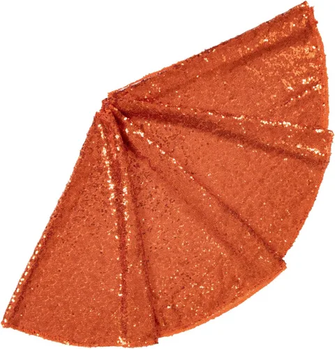 Vista 18 de ShinyBeauty Falda de árbol de Navidad rosa claro de 24 pulgadas, falda de lentejuelas para lápices/mini árboles, cubierta navideña para Año Nuevo