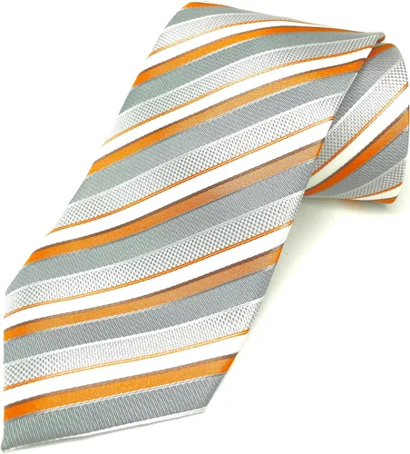 Vista 15 de Scott Allan - Corbatas de rayas para hombre - Corbata tejida para hombre