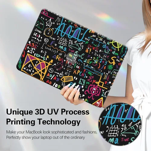 Vista 2 de Funut Funda para MacBook Pro de 13 pulgadas 2025 2024-2016 versión M2 M1 A2338 A2251 A2289 A2159 A1989 A1708 A1706, carcasa rígida de plástico