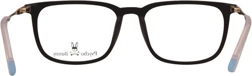 Vista 4 de Psycho Bunny PB104-3 Gafas para niños con marco óptico negro mate de 2.165in