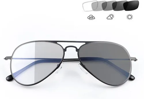 Vista 5 de Gafas de lectura fotocromáticas progresivas multifoco con protección UV, lentes de sol anti luz azul para hombres y mujeres