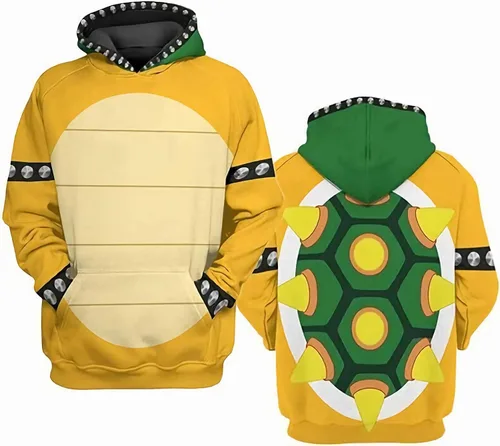 Vista 2 de Sudadera con capucha de anime Super Brothers con estampado 3D, para niños y niñas, estilo 01, XS, Estilo-01