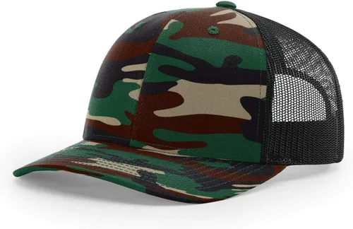 Vista 105 de Richardson 112 Gorra de Camionero - Gorra Snapback Ajustable Premium - Gorras Richardson en Blanco de Seis Paneles Estructurados Árbol real Max 7