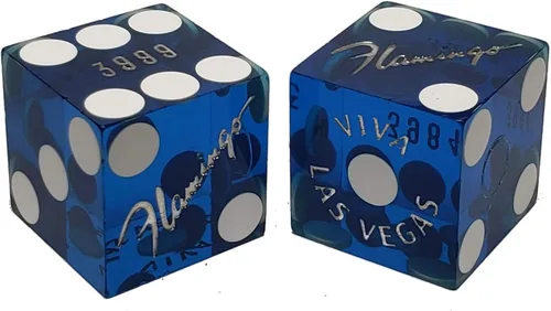 Vista 25 de Par de dados de casino en serie a juego - Auténticos dados de dados de Las Vegas 0.748 in, juegos de mesa y coleccionables - Aliante rojo pulido