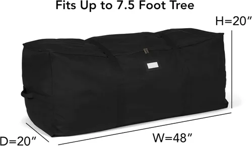 Vista 3 de Covermates Keepsakes Bolsa de Cincha para Árbol de Navidad – Almacenamiento de Árbol de Poliéster Duradero con Asas Reforzadas y Correas de Cincha