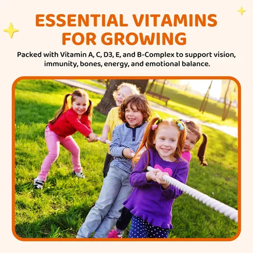 Vista 6 de Gomitas de magnesio para niños – Suplemento de magnesio con L-teanina, manzanilla y multivitaminas para niños y adultos para dormir, calma