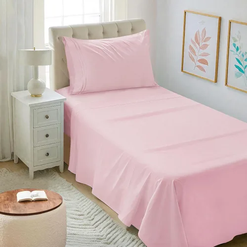 Vista 33 de Mejoroom Juego de sábanas tamaño individual – Sábanas individuales de Hotel Collection – Sábanas y fundas de almohada con sábana bajera de bolsillo