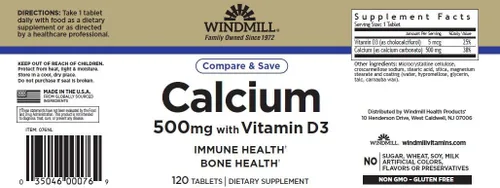 Vista 2 de Oyster Cal TAB 500 MG+D WMILL Tamaño: 120